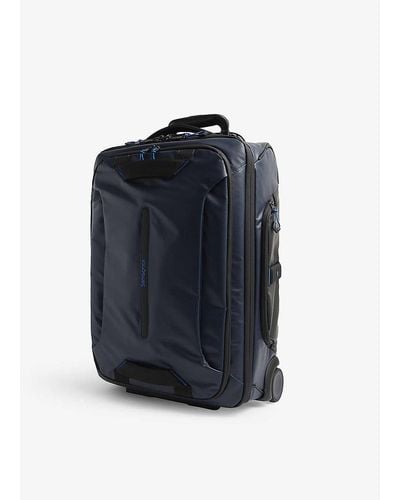 Samsonite Duffle Logo-embossed Recycled-polyester Suitcase - Blue