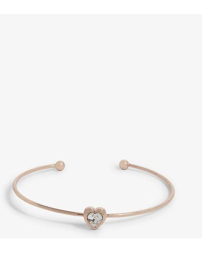 Ted Baker Hasina Crystal Heart Cuff - Natural