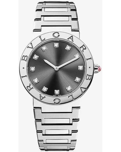 BVLGARI Unisex And Diamond Watch - White