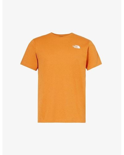 The North Face Redbox Graphic-print Cotton-jersey T-shirt - Orange