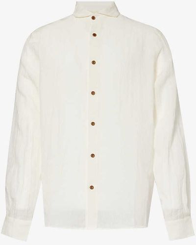 Marané El Pacifico Relaxed-fit Linen Shirt - White