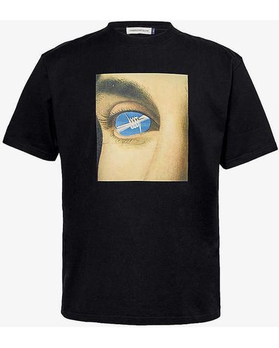 Undercover Graphic-print Cotton-jersey T-shirt - Black