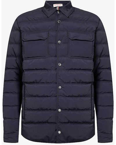 Orlebar Brown Quilted Regular-fit Shell Jacket - Blue