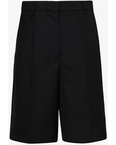 Totême Mid-rise Recycled Polyester-blend Shorts - Black