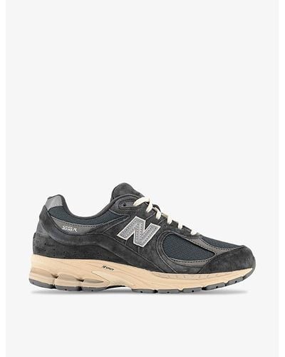 New Balance 2002 Branded Suede And Mesh Low-top Sneakers - Multicolour