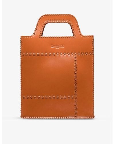 Lovechild 1979 Kappel Logo-embossed Leather Handbag - Orange