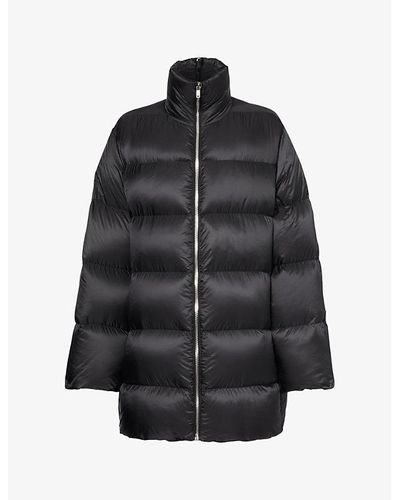 Rick Owens X Moncler Cyclopic Relaxed-fit Shell-down Coat - Black