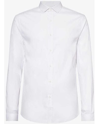 IKKS Slim-fit Stretch-cotton Blend Shirt X - White