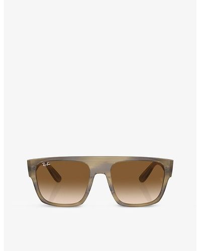 Ray-Ban Rb0360s Drifter Square-frame Propionate Sunglasses - Brown