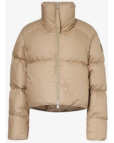 Canada Goose High-neck Quilted Cotton Jacket - Natural