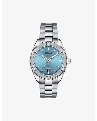 Tissot T1019101135100 Pr 100 Sport Chic Stainless-steel Quartz Watch - Blue