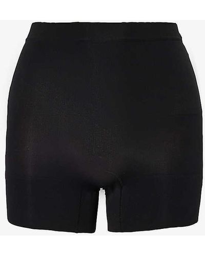 Spanx Everyday Shaping High-rise Stretch-woven Shorts - Black