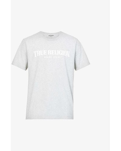 True Religion Logo-print Cotton-jersey T-shirt X - White