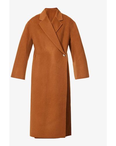 By Malene Birger Ayvian Double-breasted Wool Coat - Brown