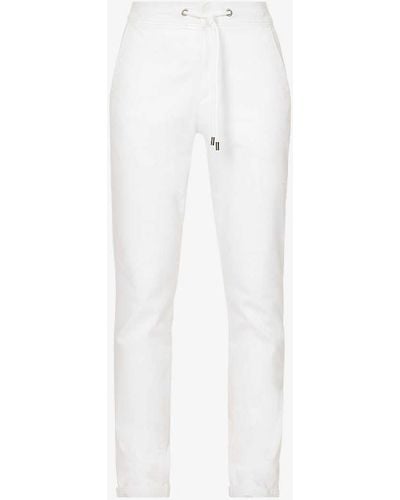 PAIGE Fraser Drawstring-waistband Slim-fit Stretch-woven Trousers - White