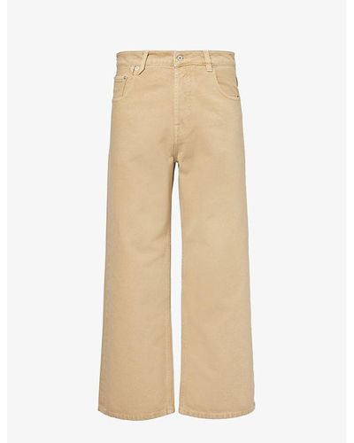 Jacquemus Le De Nîmes Regular-fit Wide-leg Jeans - Natural