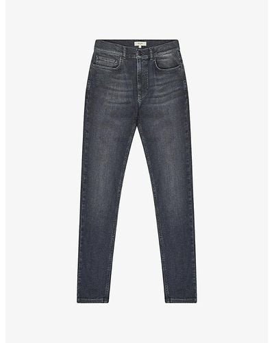 Reiss Harry Slim-fit Low-rise Denim Jeans - Blue