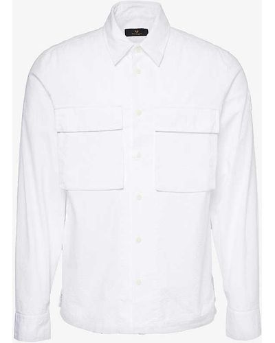 Belstaff Mineral Caster Regular-fit Stretch-cotton Shirt Xx - White