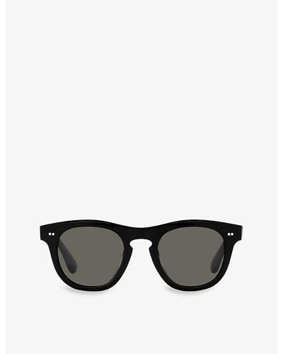 Oliver Peoples Ov5509su Rorke Phantos-frame Acetate Sunglasses - Black