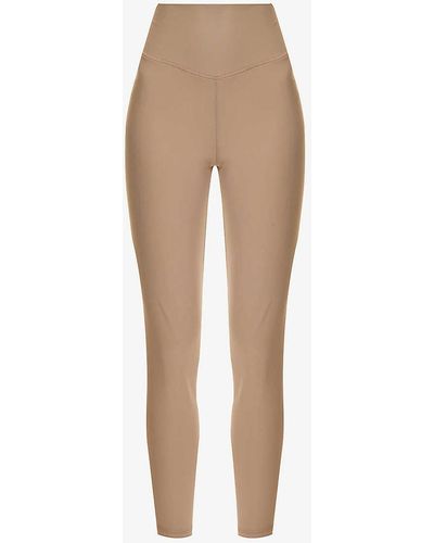 The Upside Peached High-rise Stretch-recycled Polyamide leggings - Natural