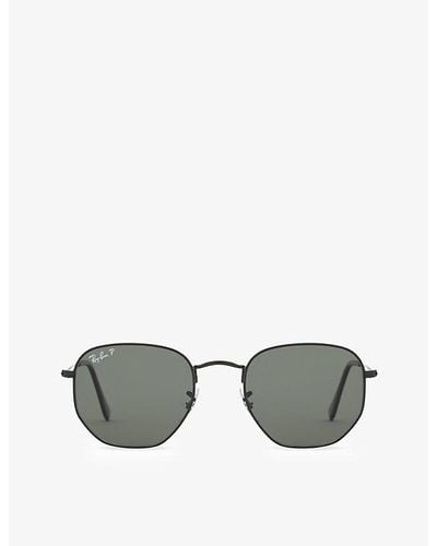 Ray-Ban Rb3548n Hexagonal Sunglasses - Gray