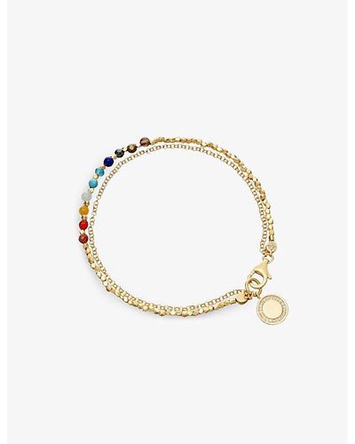 Astley Clarke Biography Rainbow Cosmos 18ct Yellow-gold Plated Sterling Silver Bracelet - Metallic