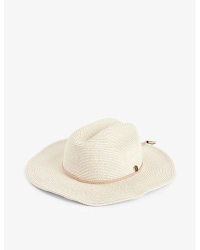 Seafolly Tural Coyote Packable Woven Hat - White