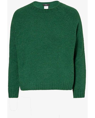 Weekend by Maxmara Ghiacci Alpaca Wool-blend Knitted Jumper - Green