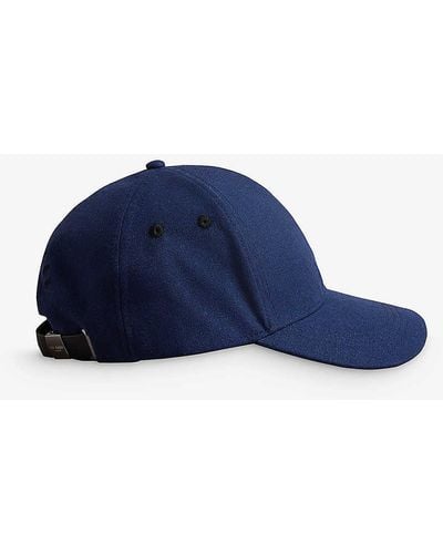 Ted Baker Marvinn Polyester And Cotton-blend Baseball Cap - Blue