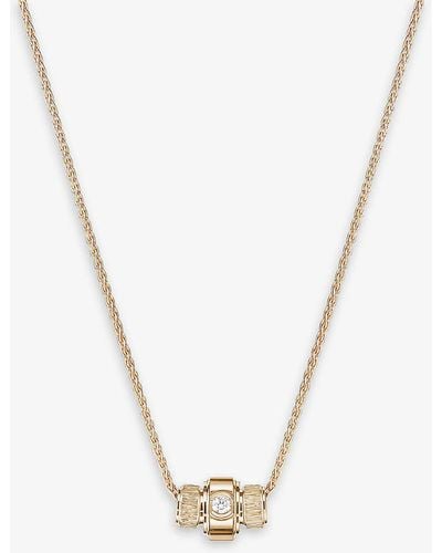 Piaget Possession 18ct Rose-gold And 0.09ct Brilliant-cut Diamond Pendant Necklace - White