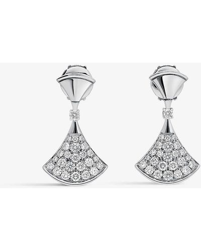 BVLGARI Divas' Dream 18ct White-gold And 0.94ct Diamond Earrings