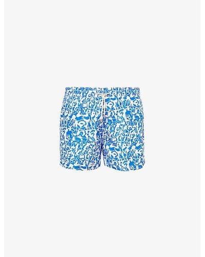 ARRELS Barcelona Marie Lavis Printed Swim Shorts X - Blue