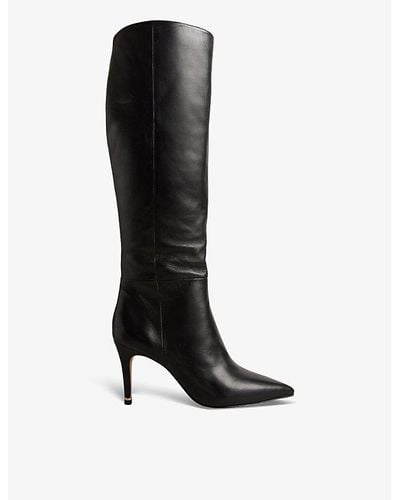 Ted Baker Yolla Knee-high Leather Boots - Black