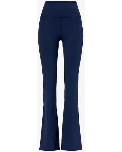 lululemon Groove Flared-leg High-rise Stretch-woven leggings - Blue