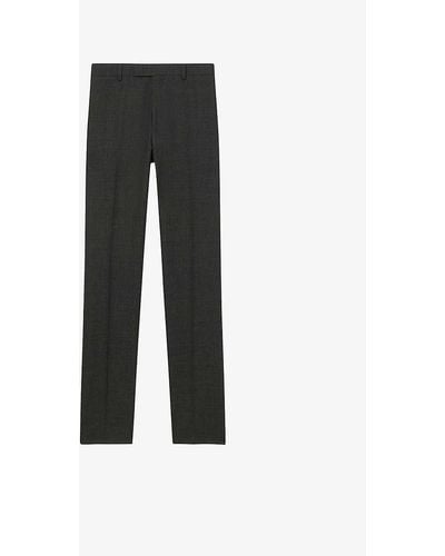 Sandro Berkeley Slim-fit Tapered Wool Trousers - Multicolour