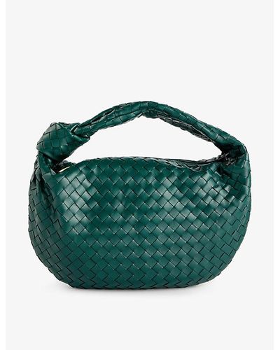 Bottega Veneta Jodie Leather Shoulder Bag - Green