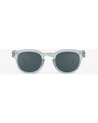 Izipizi #c Round-frame Polycarbonate Sunglasses - Blue