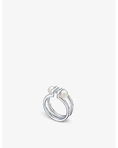 Tiffany & Co. Tiffany Hardwear Sterling- And Freshwater Pearl Ring - White