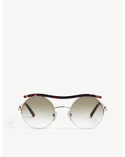 Giorgio Armani Ar6082 Round Sunglasses - White