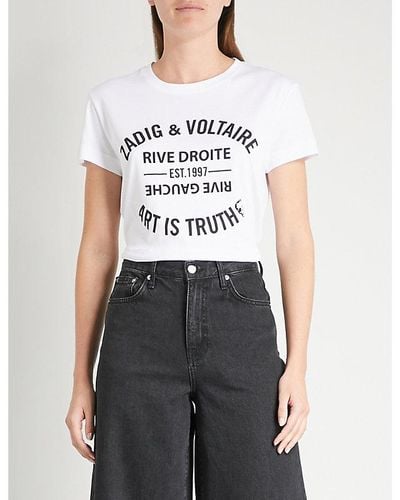 Zadig & Voltaire Logo-print Cotton T-shirt - Grey