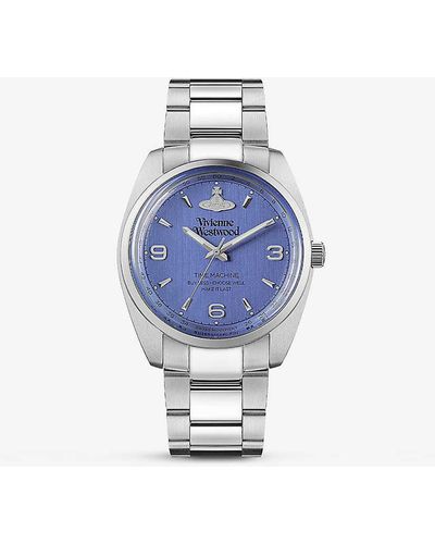 Vivienne Westwood Vv274mblsl Pennington Stainless-steel Quartz Watch - Blue