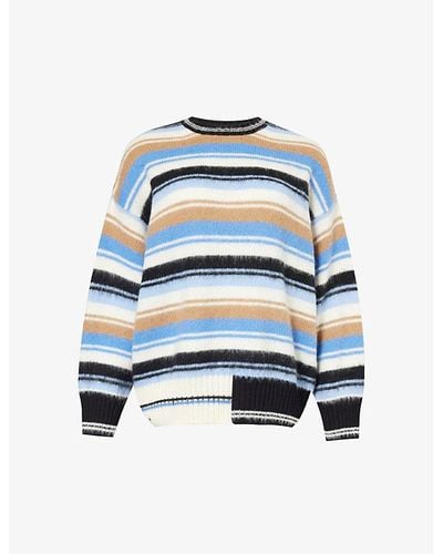 Stine Goya Shea Striped Knitted Sweater - Blue