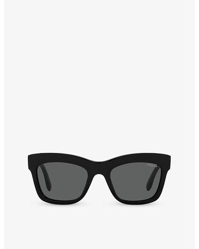 Vogue Vo5392s Pillow-frame Acetate Sunglasses - Black