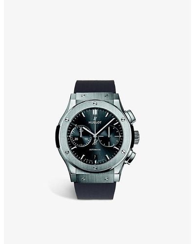 Hublot 521.nx.1171.lr Classic Fusion Titanium And Rubber Automatic Watch - Gray