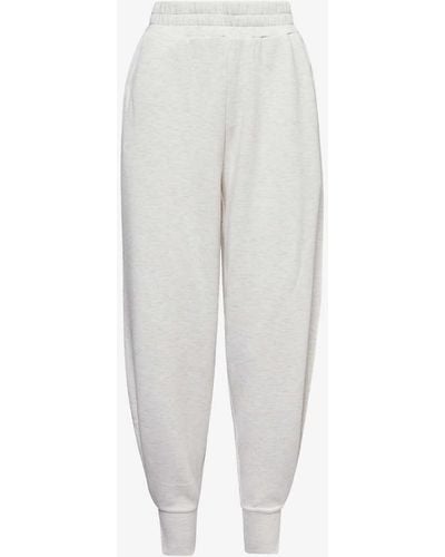 Varley Drawstring-waist Cuffed-hems Mid-rise Tapered-leg Stretch-woven Trousers X - White
