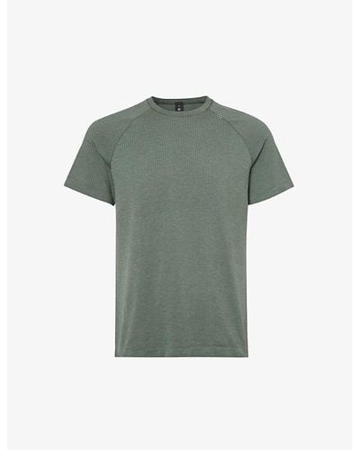 lululemon Metal Vent Tech Crewneck Stretch-mesh T-shirt - Green