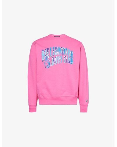 BBCICECREAM Brand-patch Relaxed-fit Cotton-jersey Sweatshirt - Pink