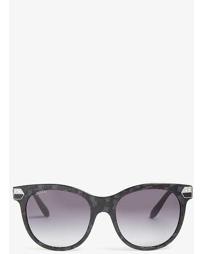 BVLGARI Square Frame Sunglasses - Grey