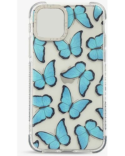 Skinnydip London Butterfly-print Iphone X/xs/11 Pro Phone Case - Blue