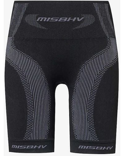 MISBHV Sport Logo-print Stretch-woven Shorts - Blue